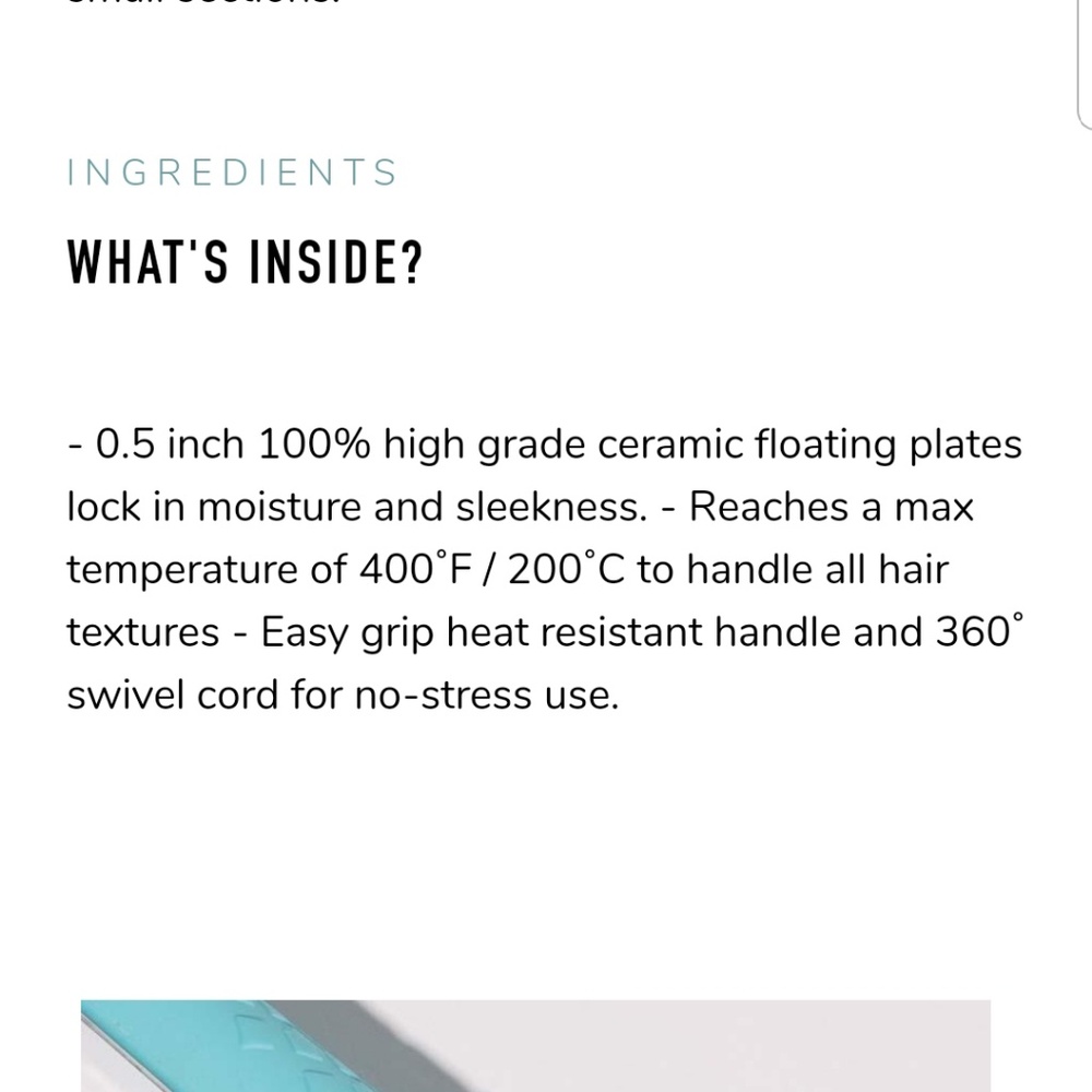 BNIB Pyt Blue Mini Ceramic Styling Tool - Picture 4 of 4